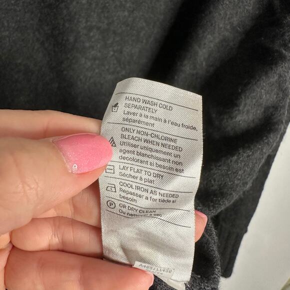 Vince Women's Dark Gray Light Weight 100% Cashmere Crew Neck Sweater Size M - Picture 5 of 8